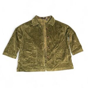 Isaac Mizrahi Olive Green Corduroy Jacket